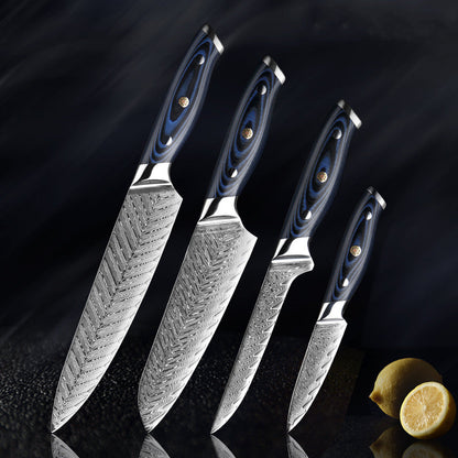 Azure Series Japanese Damascus Knife Set