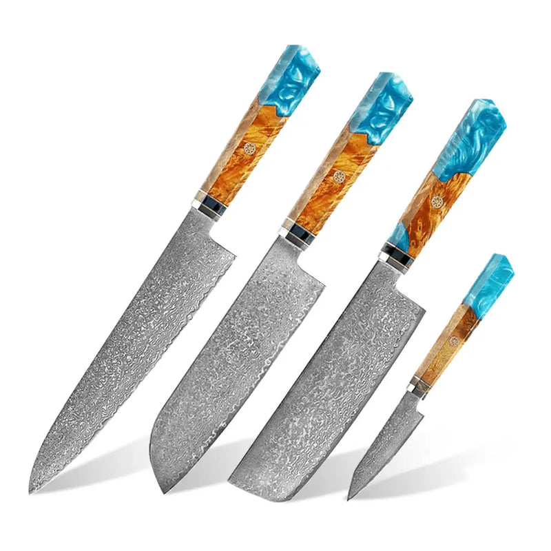 Wilderness Series Damascus Steel Knife Set